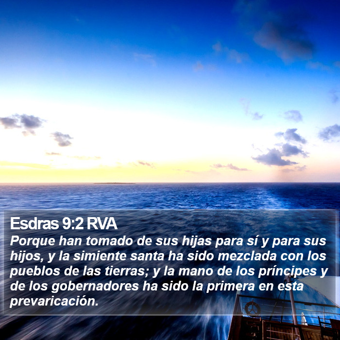 Esdras 9:2 RVA Bible Study