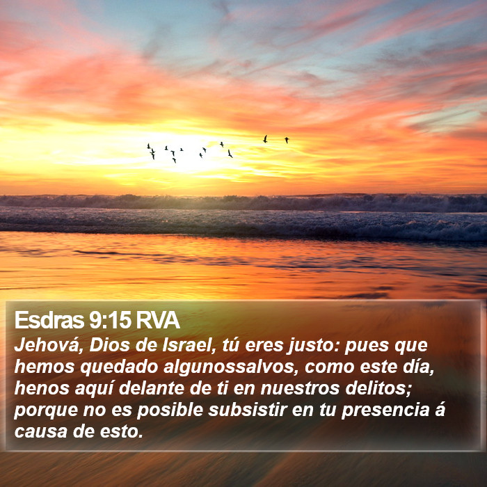 Esdras 9:15 RVA Bible Study