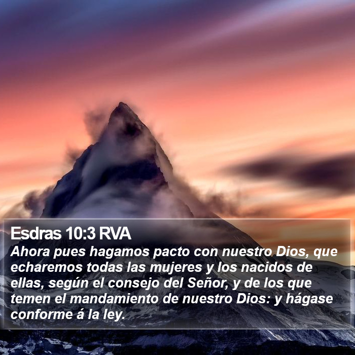 Esdras 10:3 RVA Bible Study