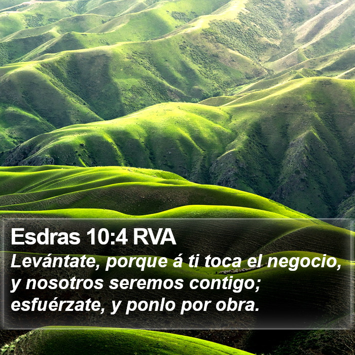 Esdras 10:4 RVA Bible Study