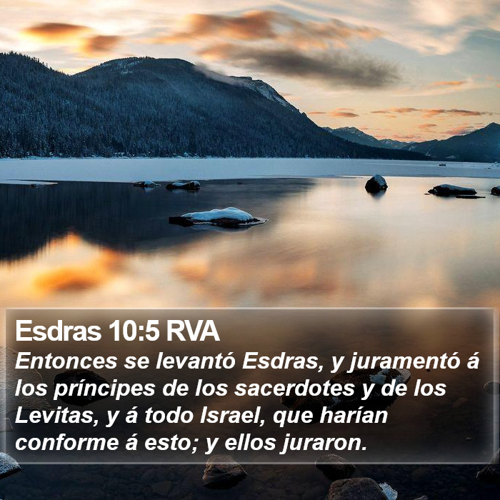 Esdras 10:5 RVA Bible Study