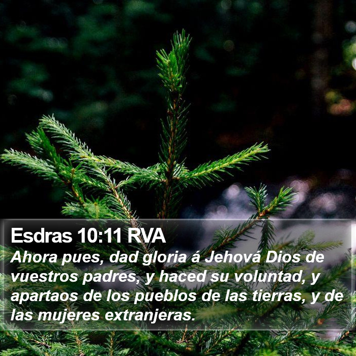 Esdras 10:11 RVA Bible Study