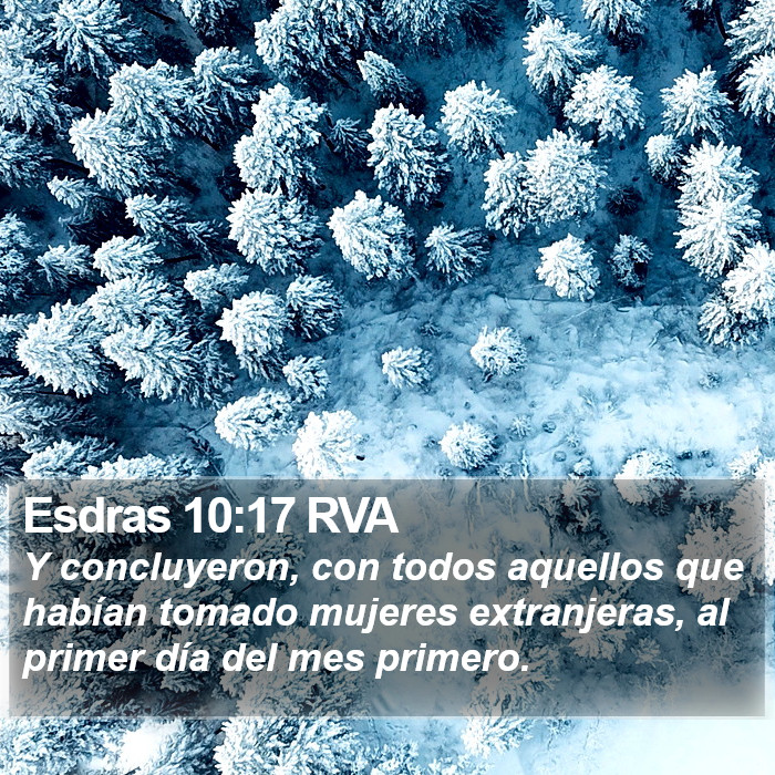 Esdras 10:17 RVA Bible Study