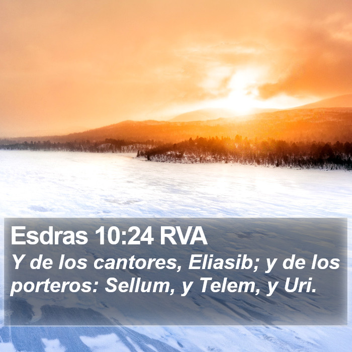 Esdras 10:24 RVA Bible Study