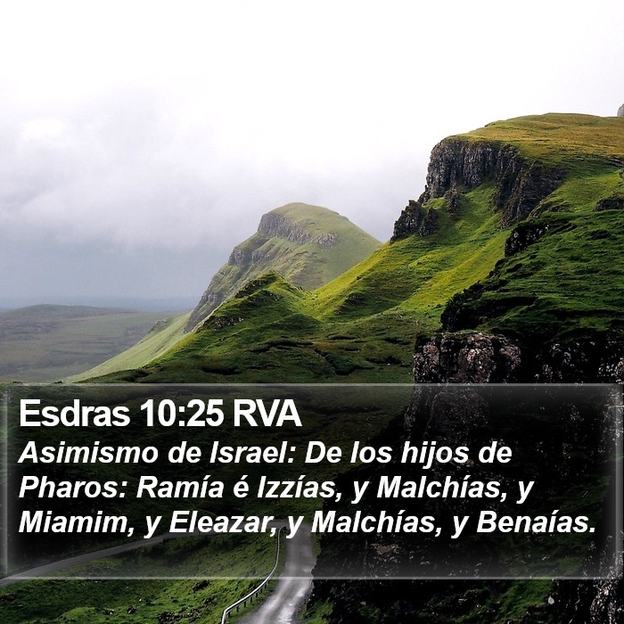 Esdras 10:25 RVA Bible Study