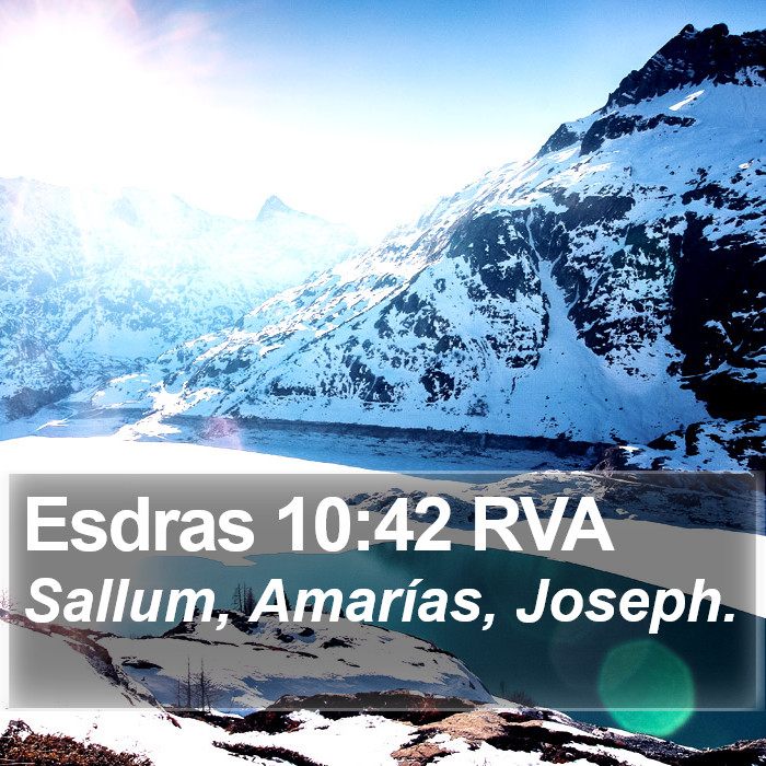 Esdras 10:42 RVA Bible Study