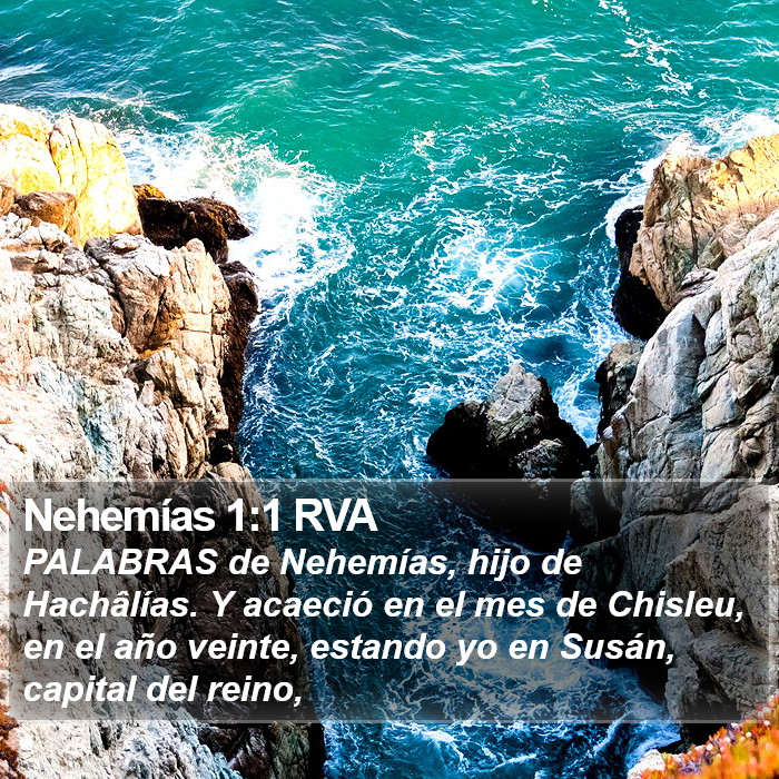 Nehemías 1:1 RVA Bible Study