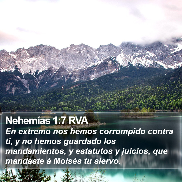 Nehemías 1:7 RVA Bible Study