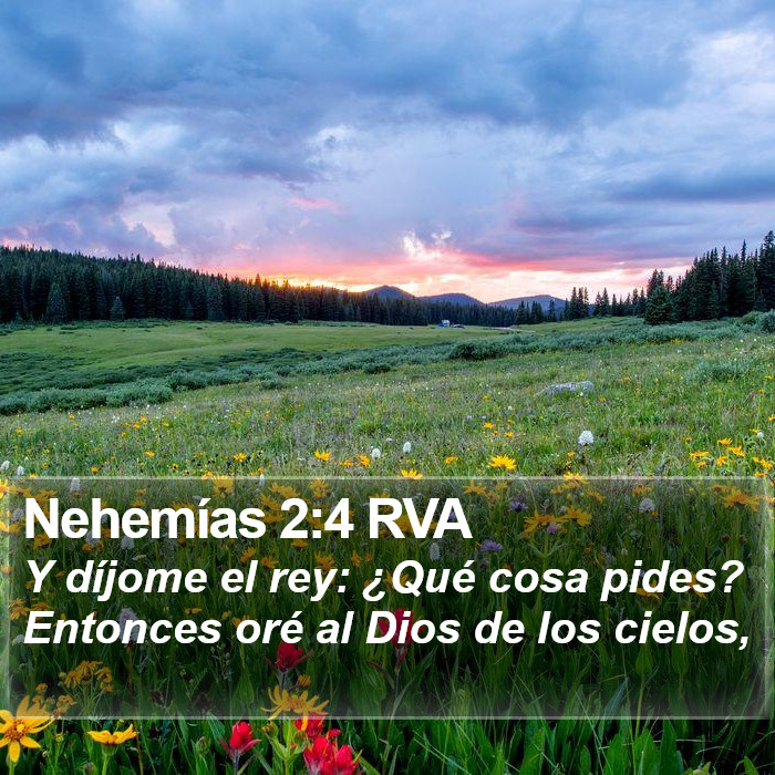 Nehemías 2:4 RVA Bible Study