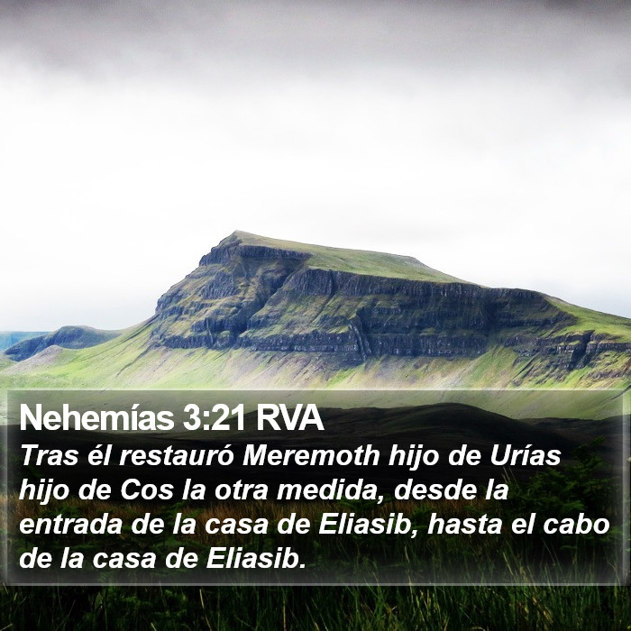 Nehemías 3:21 RVA Bible Study