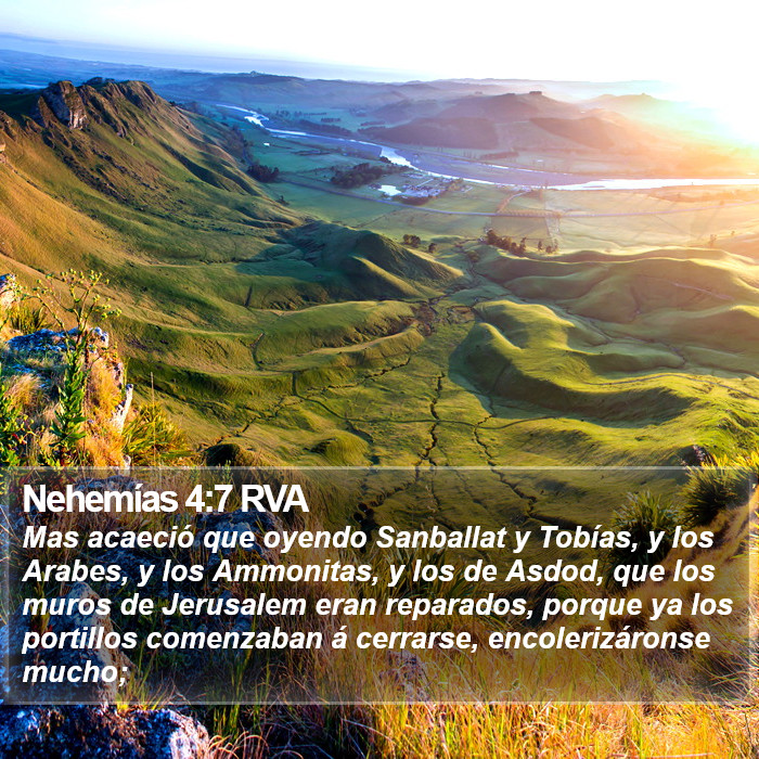 Nehemías 4:7 RVA Bible Study