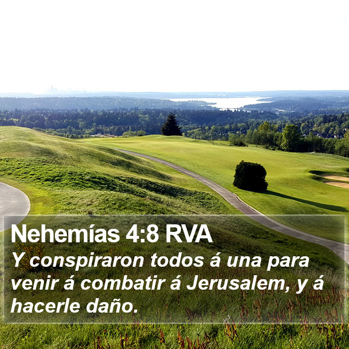 Nehemías 4:8 RVA Bible Study