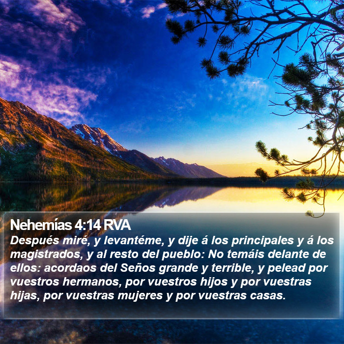 Nehemías 4:14 RVA Bible Study