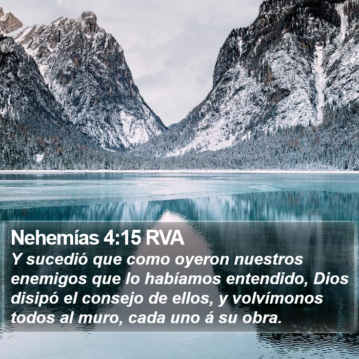 Nehemías 4:15 RVA Bible Study