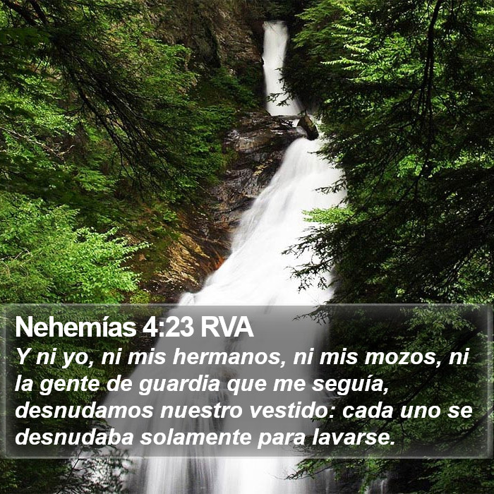 Nehemías 4:23 RVA Bible Study