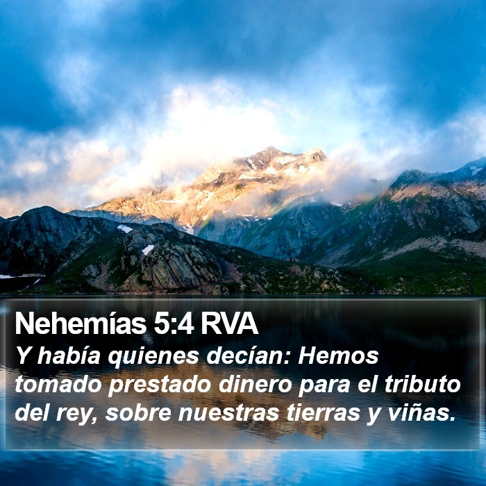 Nehemías 5:4 RVA Bible Study