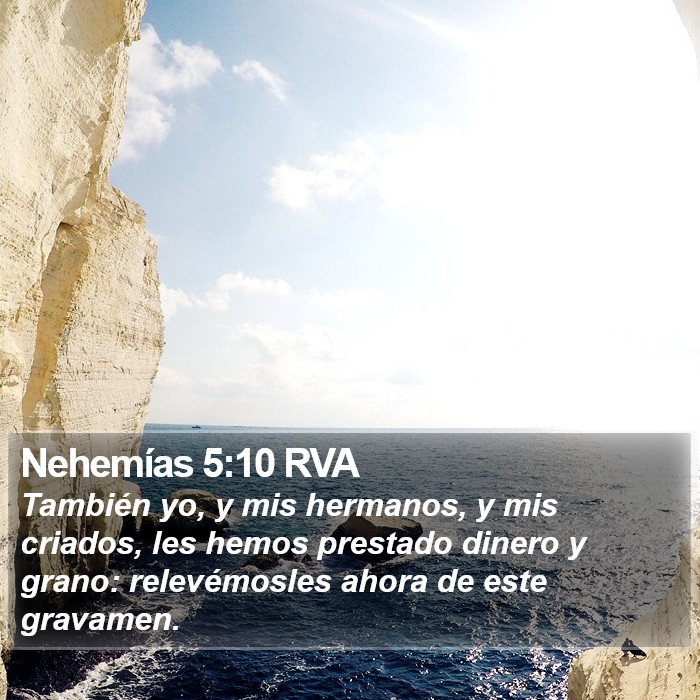 Nehemías 5:10 RVA Bible Study