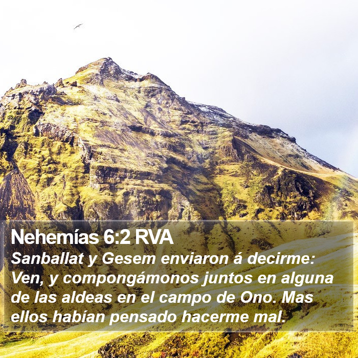 Nehemías 6:2 RVA Bible Study