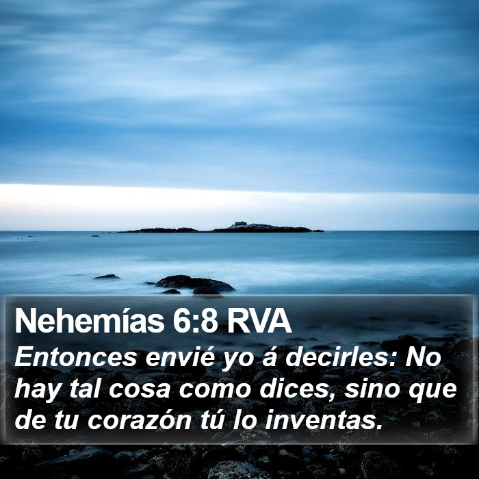 Nehemías 6:8 RVA Bible Study