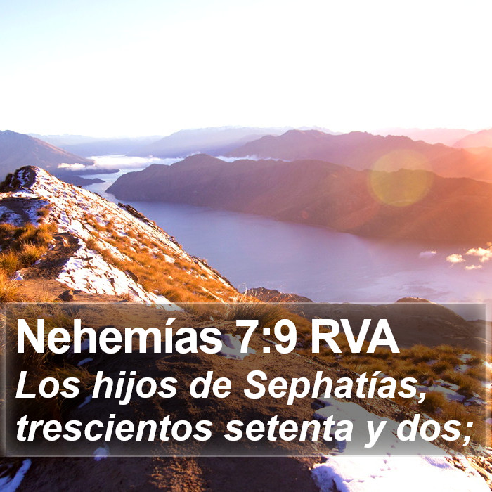 Nehemías 7:9 RVA Bible Study