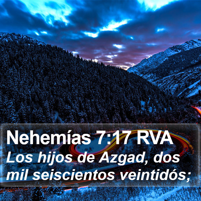 Nehemías 7:17 RVA Bible Study