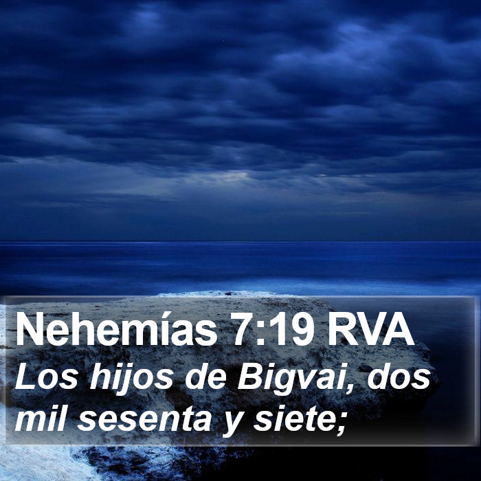 Nehemías 7:19 RVA Bible Study