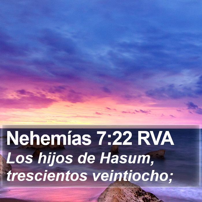 Nehemías 7:22 RVA Bible Study