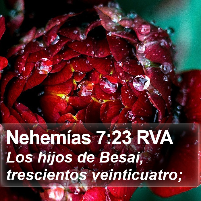 Nehemías 7:23 RVA Bible Study