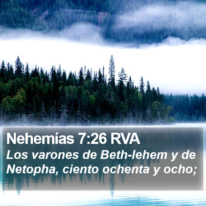 Nehemías 7:26 RVA Bible Study