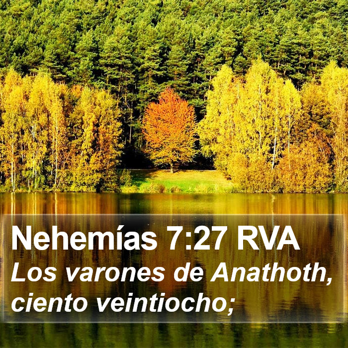 Nehemías 7:27 RVA Bible Study