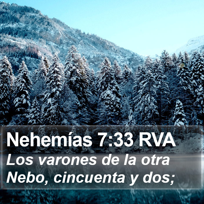 Nehemías 7:33 RVA Bible Study