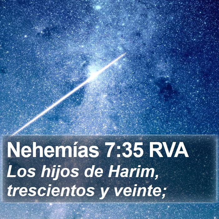 Nehemías 7:35 RVA Bible Study