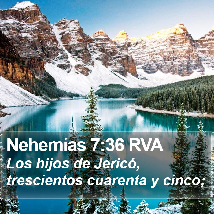 Nehemías 7:36 RVA Bible Study