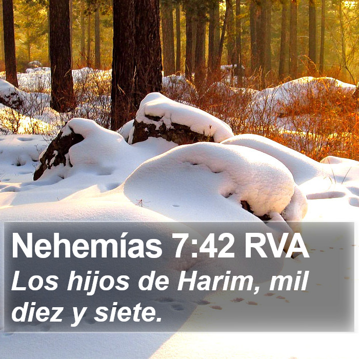 Nehemías 7:42 RVA Bible Study