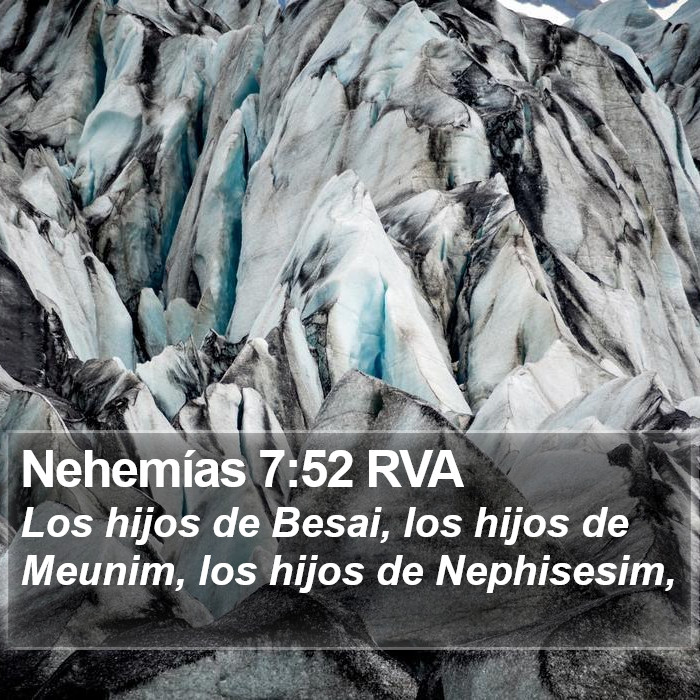 Nehemías 7:52 RVA Bible Study