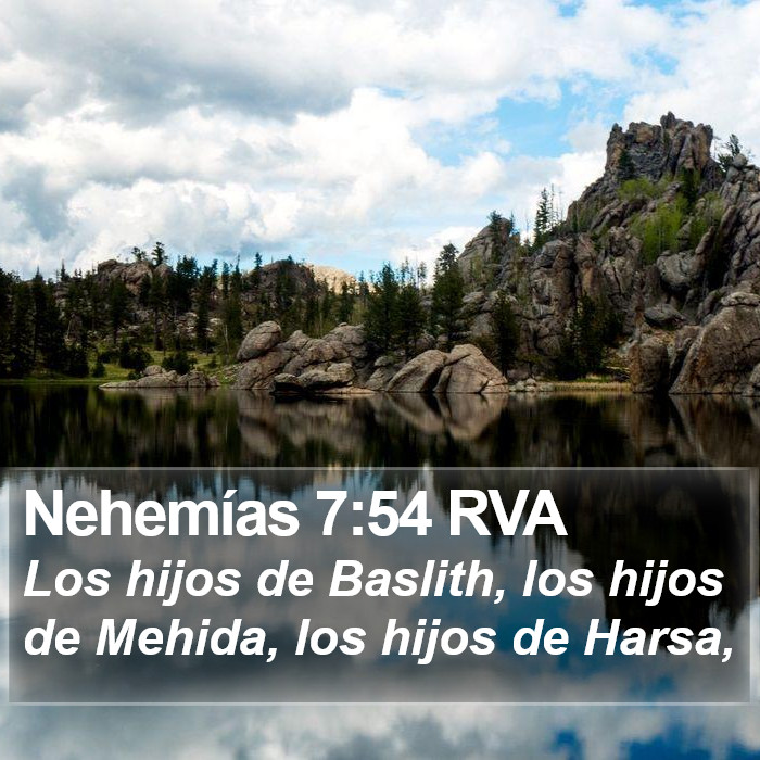 Nehemías 7:54 RVA Bible Study