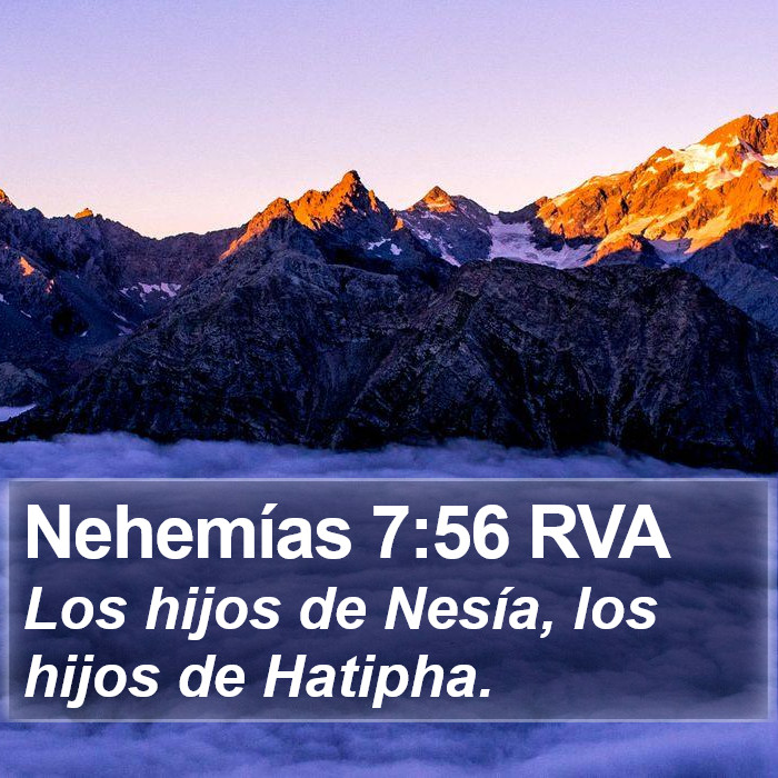 Nehemías 7:56 RVA Bible Study