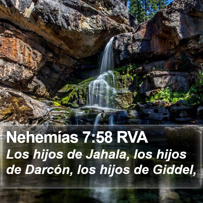 Nehemías 7:58 RVA Bible Study