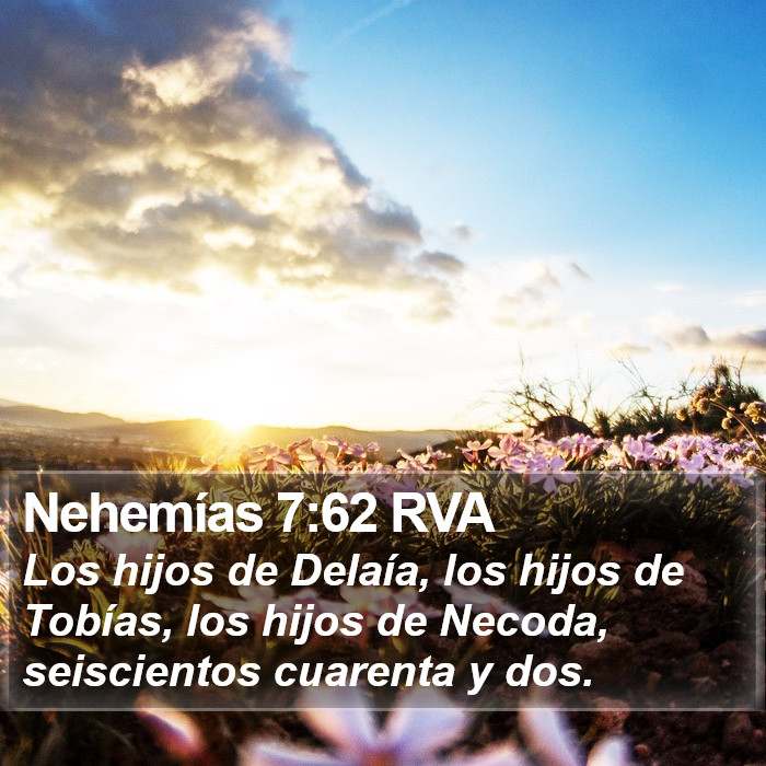 Nehemías 7:62 RVA Bible Study