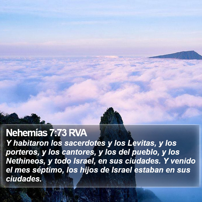 Nehemías 7:73 RVA Bible Study