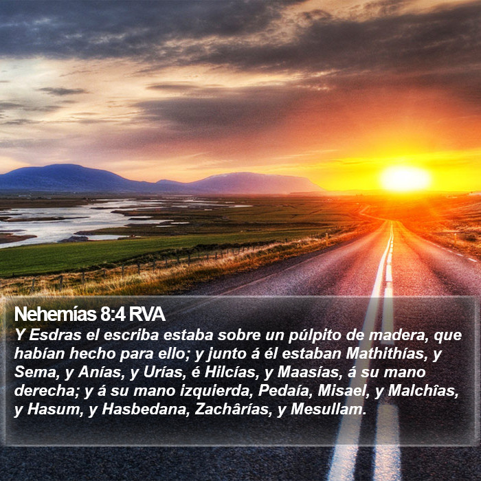 Nehemías 8:4 RVA Bible Study