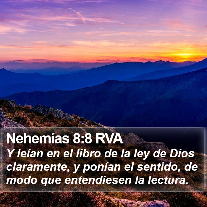 Nehemías 8:8 RVA Bible Study