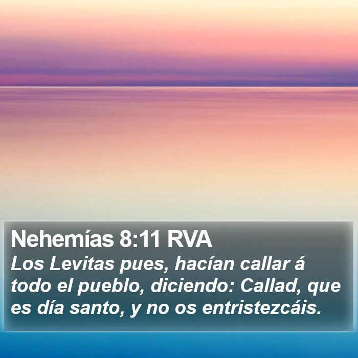 Nehemías 8:11 RVA Bible Study