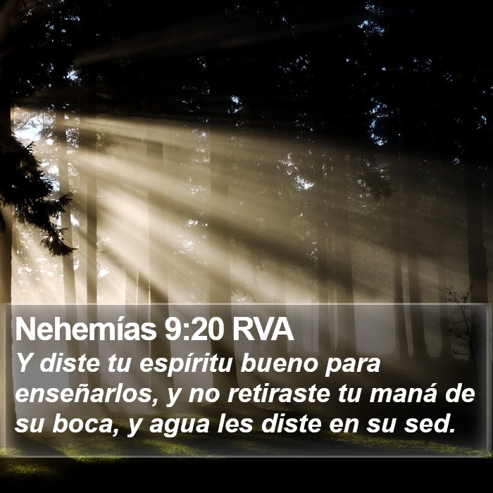 Nehemías 9:20 RVA Bible Study