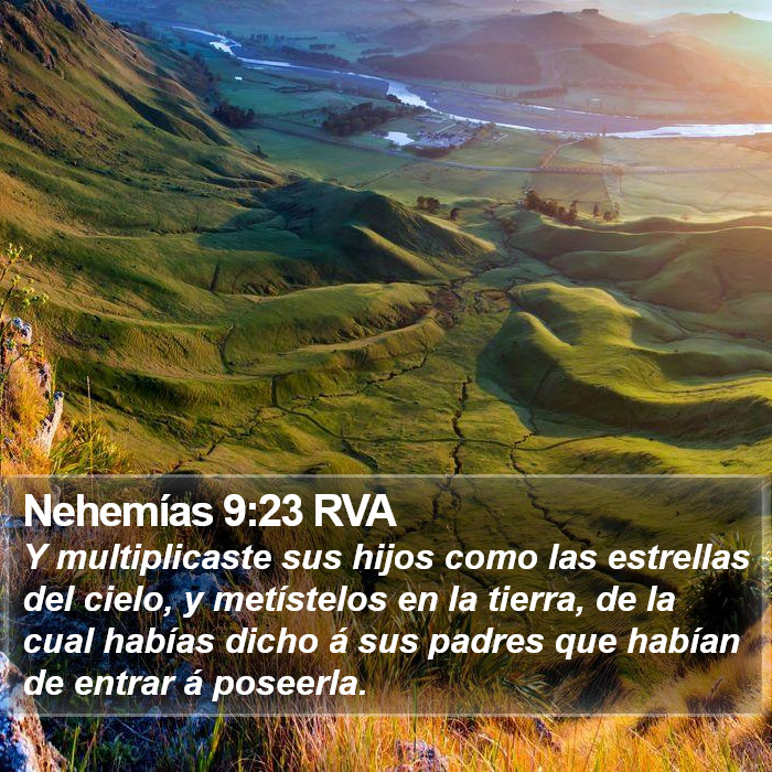 Nehemías 9:23 RVA Bible Study