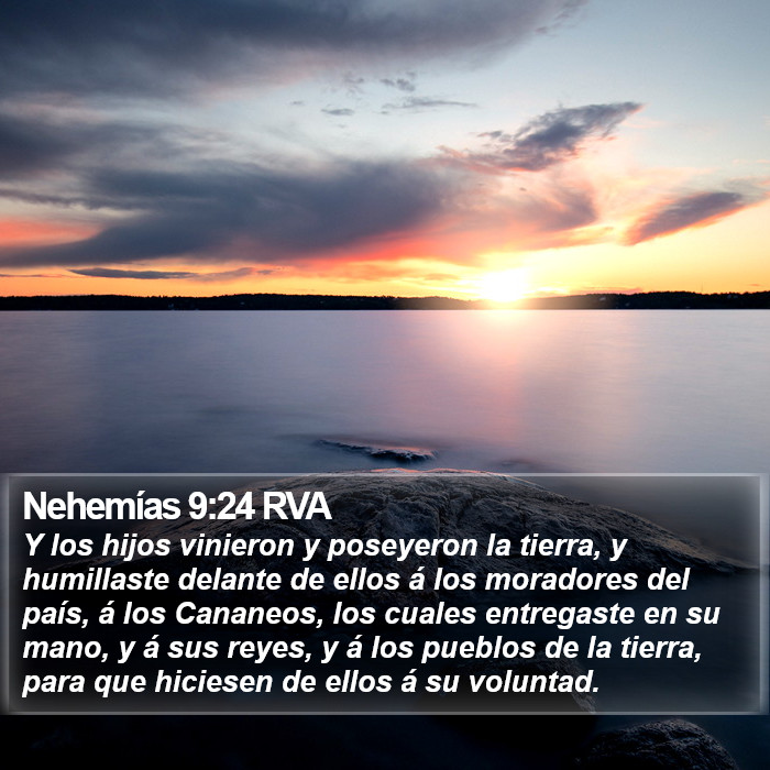 Nehemías 9:24 RVA Bible Study