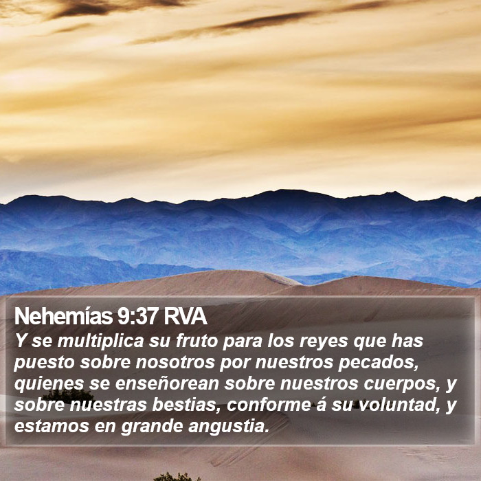 Nehemías 9:37 RVA Bible Study