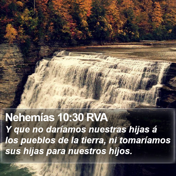 Nehemías 10:30 RVA Bible Study