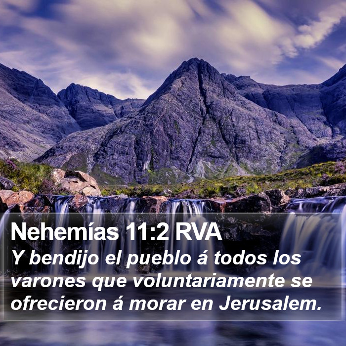 Nehemías 11:2 RVA Bible Study