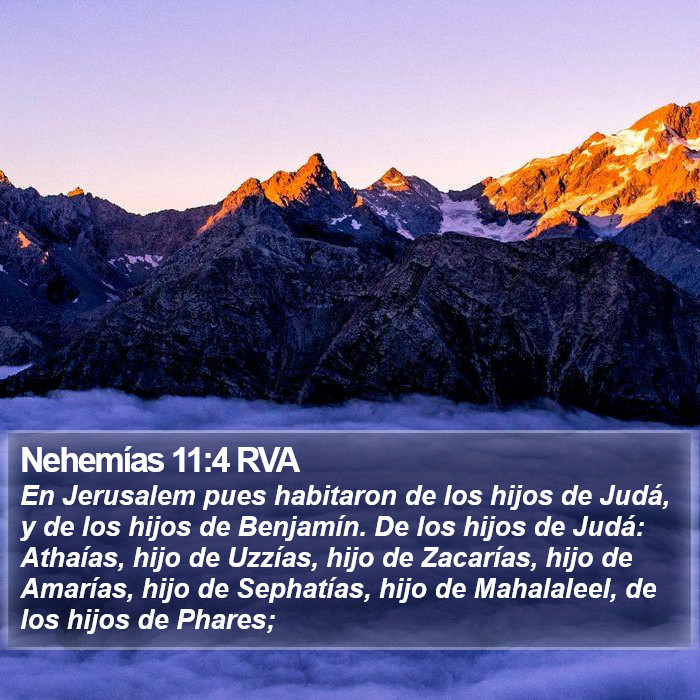 Nehemías 11:4 RVA Bible Study